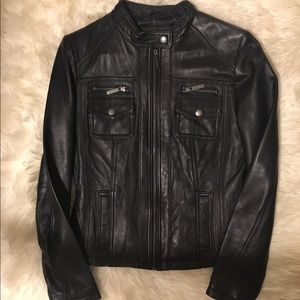 Michael Kors Black Leather Jacket